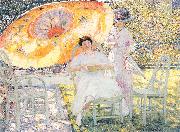 Frieseke, Frederick Carl The Garden Parasol oil painting on canvas